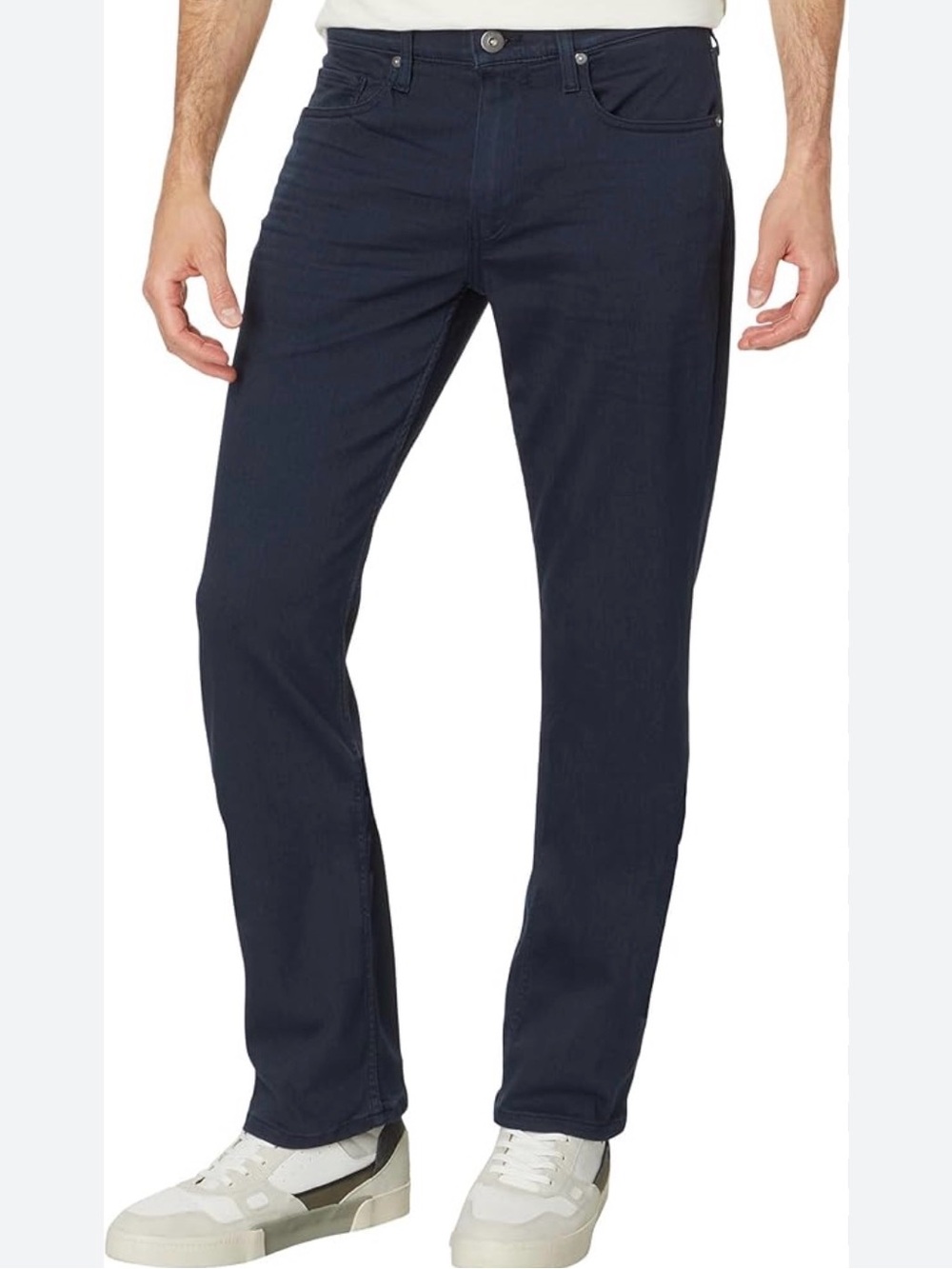 PAIGE Normandie Mens Blondie Jeans Dark Blue 38x30 Straight Leg